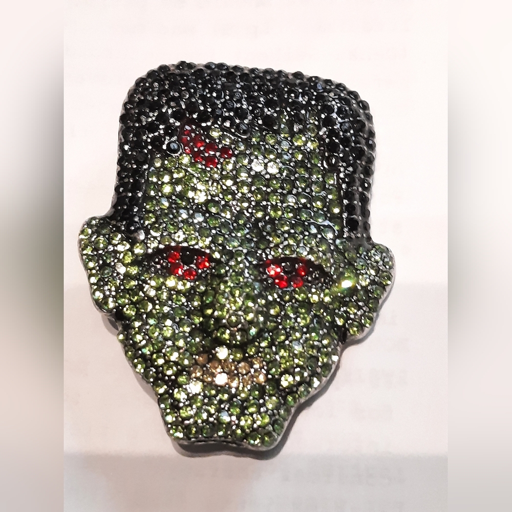 Frankenstein Rhinestone Brooch - Picture 2 of 5